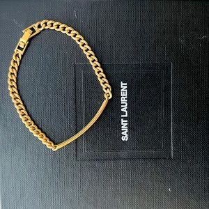 Saint Laurent - ID Bracelet in Metal - Gold - Women’s - Size Small